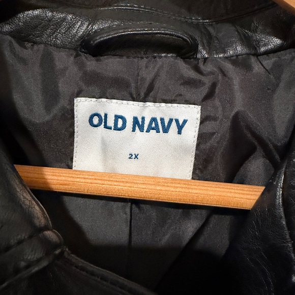 Old Navy Black Faux Leather Jacket - Picture 6 of 7